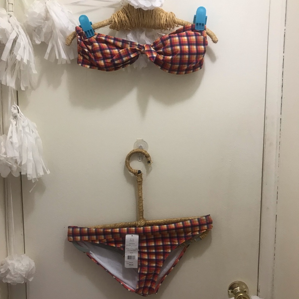 French Connection Plaid | Checkered Bikini SZ L